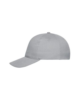 Unisex 5 Panel Cap Organic Cotton Light-grey 10231