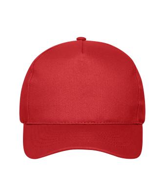 Unisex 5 Panel Cap Organic Cotton Red 10231