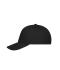 Unisex 5 Panel Cap Organic Cotton Black 10231