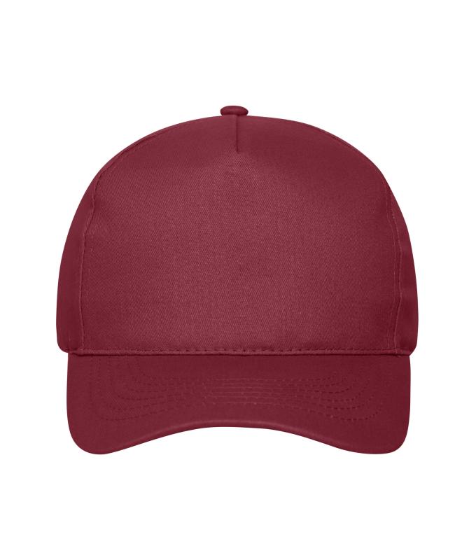 Unisex 5 Panel Cap Burgundy 10231