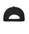 Unisexe Casquette 5 panneaux en coton bio Noir 10231