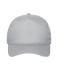 Unisexe Casquette 5 panneaux en coton bio Gris-clair 10231