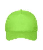 Unisexe Casquette 5 panneaux en coton Vert-citron 10231