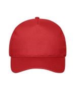 Unisexe Casquette 5 panneaux en coton Rouge 10231