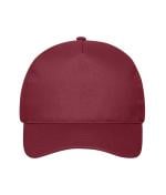 Unisexe Casquette 5 panneaux en coton Bourgogne 10231
