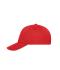 Unisex 5 Panel Sandwich Cap Bio Cotton Rood/wit 10232