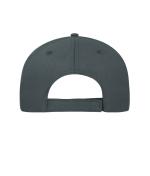 Unisex 5 Panel Sandwich Cap Cotton Grafiet/rood 10232
