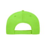 Unisex 5 Panel Sandwich Cap Cotton Lime/wit 10232