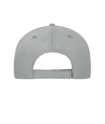 Unisex 5 Panel Sandwich Cap Organic Cotton Light-grey/black 10232