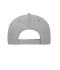 Unisex 5 Panel Sandwich Cap Organic Cotton Light-grey/black 10232
