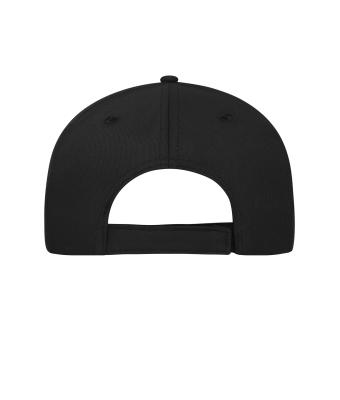 Unisex 5 Panel Sandwich Cap Organic Cotton Black/white 10232