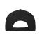 Unisex 5 Panel Sandwich Cap Organic Cotton Black/white 10232