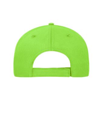Unisex 5 Panel Sandwich Cap Organic Cotton Lime-green/white 10232