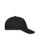 Unisex 5 Panel Sandwich Cap Organic Cotton Black/white 10232