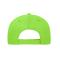 Unisex 5 Panel Sandwich Cap Organic Cotton Lime-green/white 10232