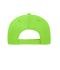 Unisex 5 Panel Sandwich Cap Organic Cotton Lime-green/white 10232