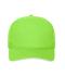 Unisex 5 Panel Sandwich Cap Organic Cotton Lime-green/white 10232