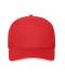 Unisex 5 Panel Sandwich Cap Organic Cotton Red/white 10232