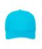 Unisex 5 Panel Sandwich Cap Organic Cotton Turquoise/white 10232