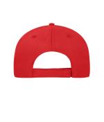 Unisex 5 Panel Sandwich Cap Red/white 10232