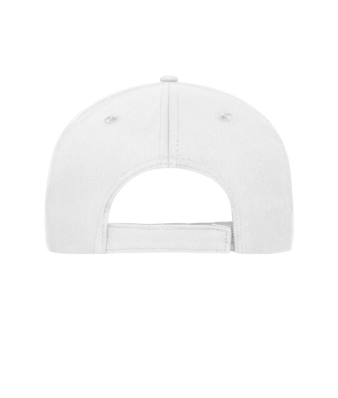 Unisex 5 Panel Sandwich Cap White/navy 10232