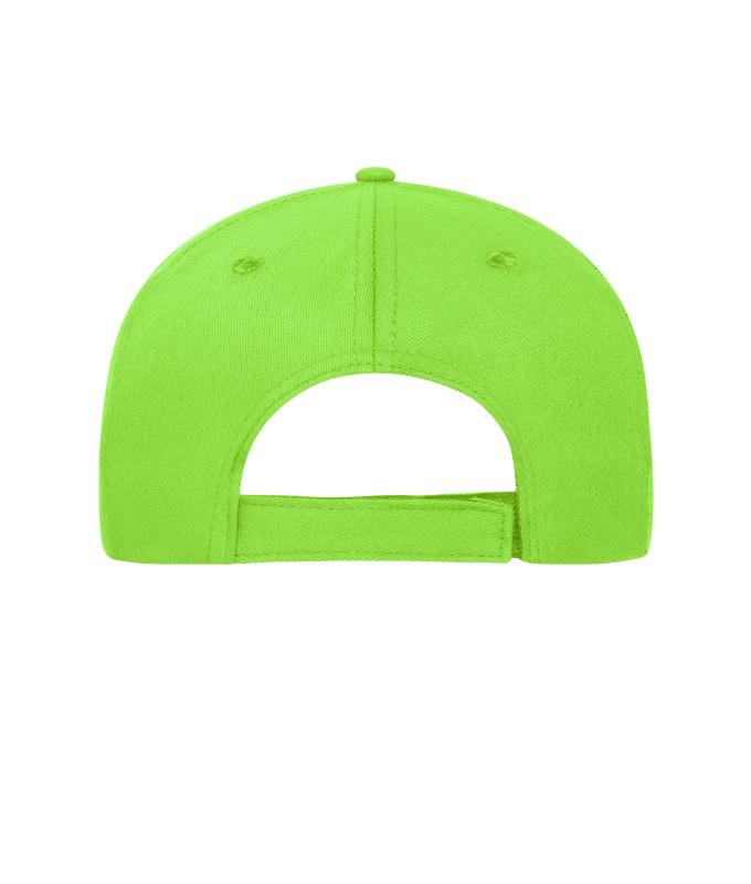 Unisex 5 Panel Sandwich Cap Lime-green/white 10232