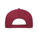 Unisexe Casquette Sandwich 5 panneaux en coton Bourgogne/noir 10232