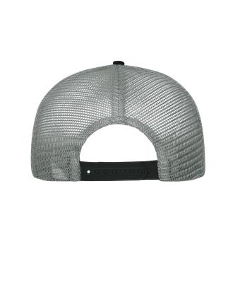 Unisex 6 Panel Mesh Cap Black/black/dark-grey 10253