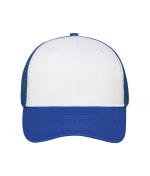 Unisex 6 Panel Mesh Cap White/royal 10253
