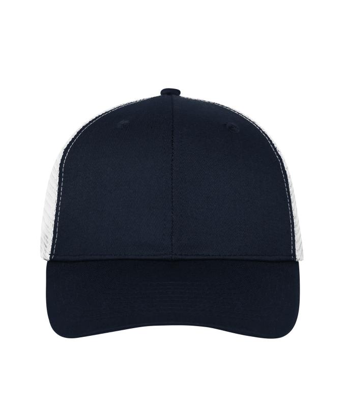 Unisex 6 Panel Mesh Cap Navy/navy/white 10253