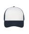 Unisex 6 Panel Mesh Cap Wit/navy 10253