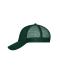 Unisex 6 Panel Mesh Cap Donkergroen/donkergroen 10253