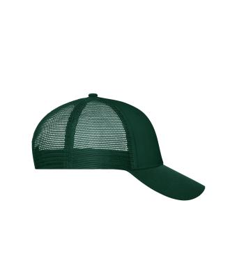 Unisex 6 Panel Mesh Cap Donkergroen/donkergroen 10253