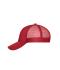 Unisex 6 Panel Mesh Cap Red/red 10253