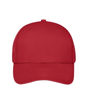 Unisex 6 Panel Mesh Cap Red/red 10253