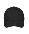 Unisex 6 Panel Mesh Cap Zwart/zwart 10253