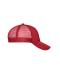 Unisex 6 Panel Mesh Cap Red/red 10253