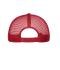 Unisex 6 Panel Mesh Cap Red/red 10253