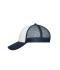 Unisex 6 Panel Mesh Cap White/navy 10253