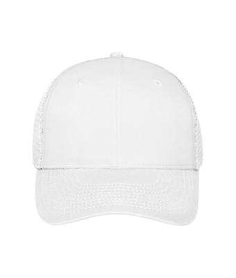 Unisex 6 Panel Mesh Cap White/white 10253