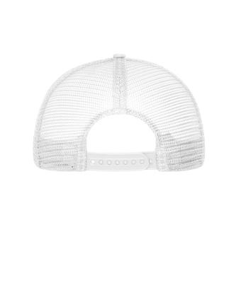 Unisex 6 Panel Mesh Cap White/white 10253