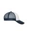 Unisex 6 Panel Mesh Cap Wit/navy 10253