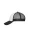 Unisex 6 Panel Mesh Cap Wit/zwart 10253