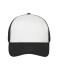 Unisex 6 Panel Mesh Cap Wit/zwart 10253