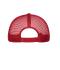 Unisex 6 Panel Mesh Cap Wit/rood 10253