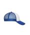 Unisex 6 Panel Mesh Cap Wit/royal 10253