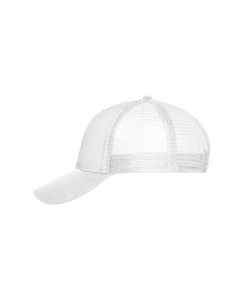Unisex 6 Panel Mesh Cap Wit/wit 10253