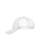 Unisex 6 Panel Mesh Cap Wit/wit 10253