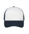 Unisexe Casquette filet 6 panneaux Blanc/marine 10253