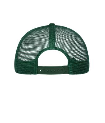Unisexe Casquette filet 6 panneaux Blanc/vert-foncé 10253